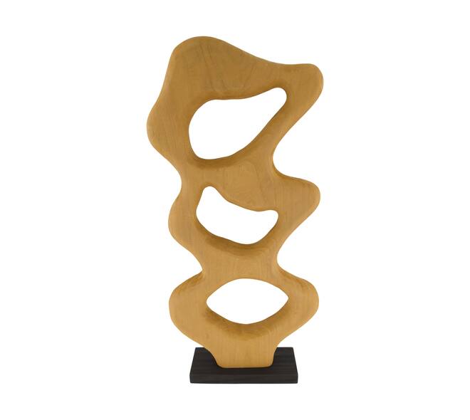 Statue organic paulownia wood 28x9x58cm