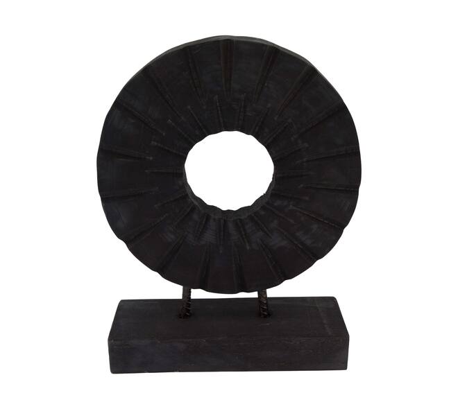 Statue round paulownia wood 28x9x38cm