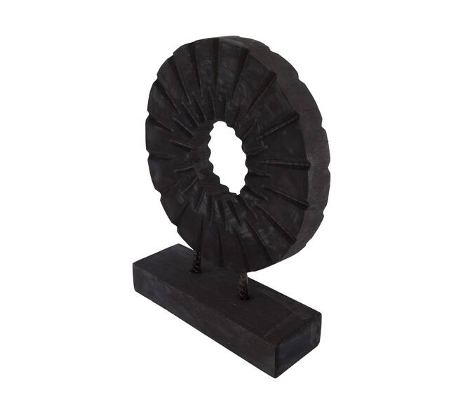 Statue round paulownia wood 28x9x38cm