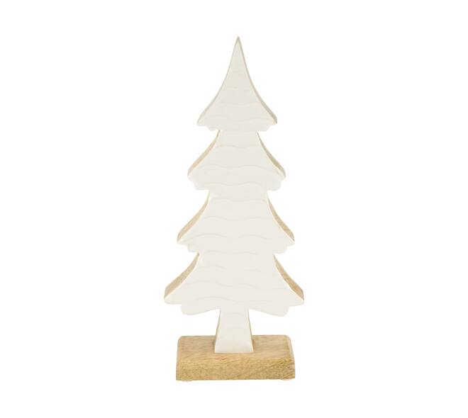 Statue tree mango wood 12x5x28cm - Natural