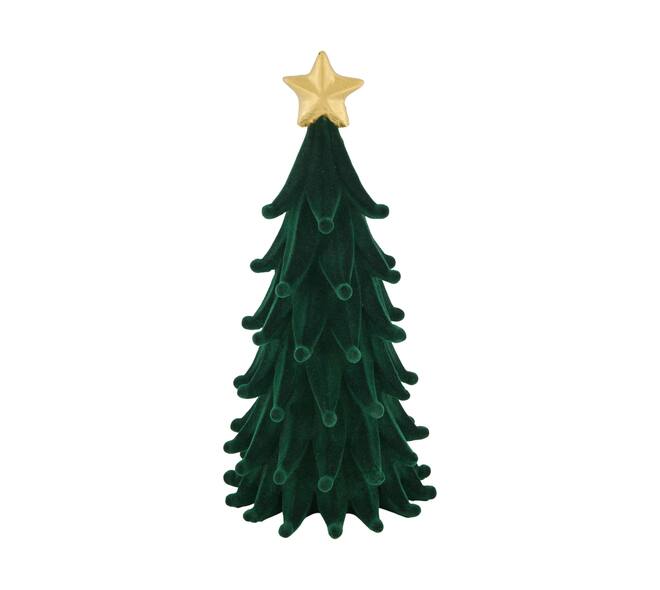 Statue tree polyresin 13x13x27.5cm - Green