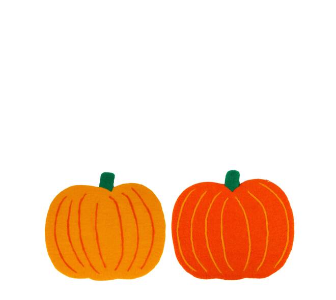 Placemat pumpkin wool 38x35x1cm C/2