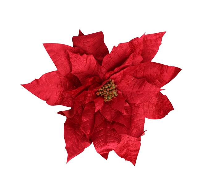 Flower velvet poinsettia artificial 70x70x24cm