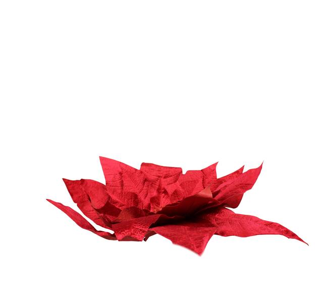 Flower velvet poinsettia artificial 70x70x24cm