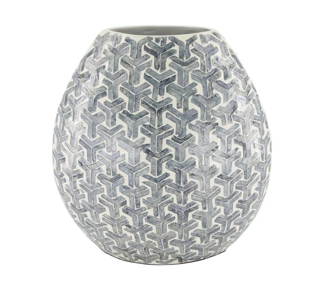 Vase capiz 32x17x33cm - Grey