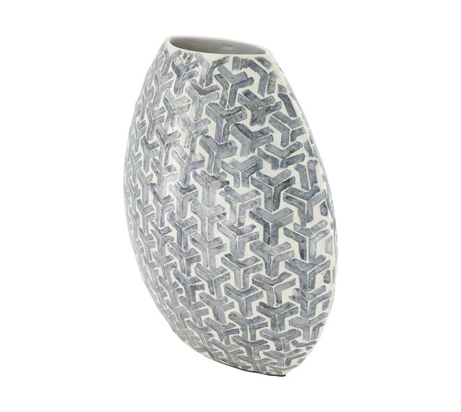 Vase capiz 32x17x33cm - Grey