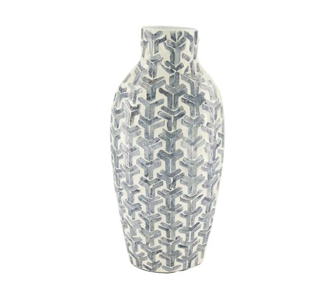 Bottle capiz 18x12x40cm - Grey