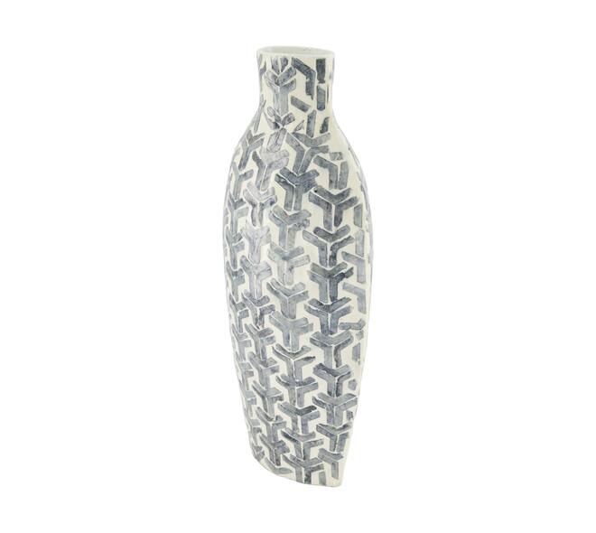 Bottle capiz 18x12x40cm - Grey