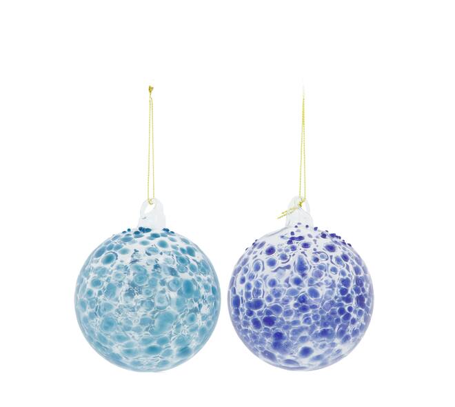 Bauble glass 8x8x8cm C/2