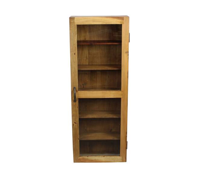Cabinet rectangular historic wood vintage 40x15x110cm - Brown