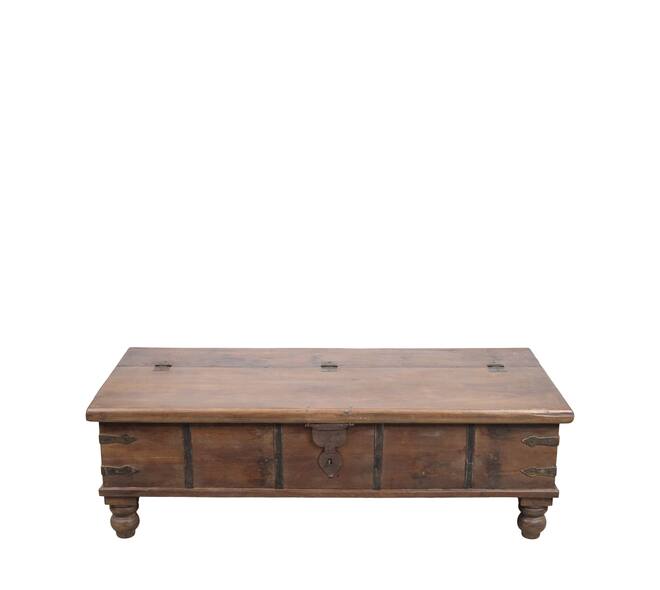 Table rectangular historic wood vintage 135x66x42cm - Multi