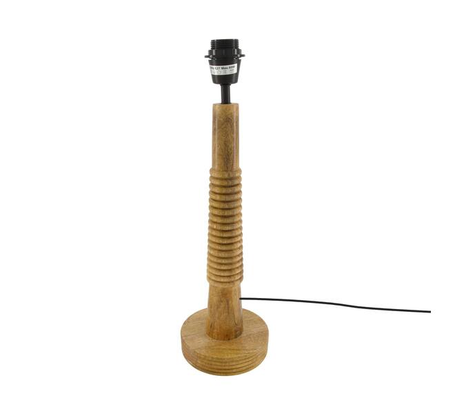 Table lamp mango wood 15x15x51cm