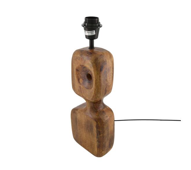Table lamp mango wood 15x8x45cm - Brown