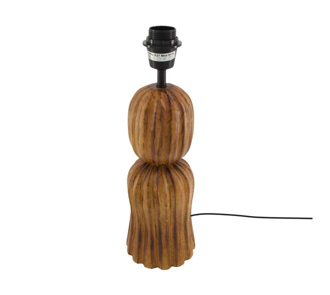 Table lamp mango wood 12x12x39.5cm