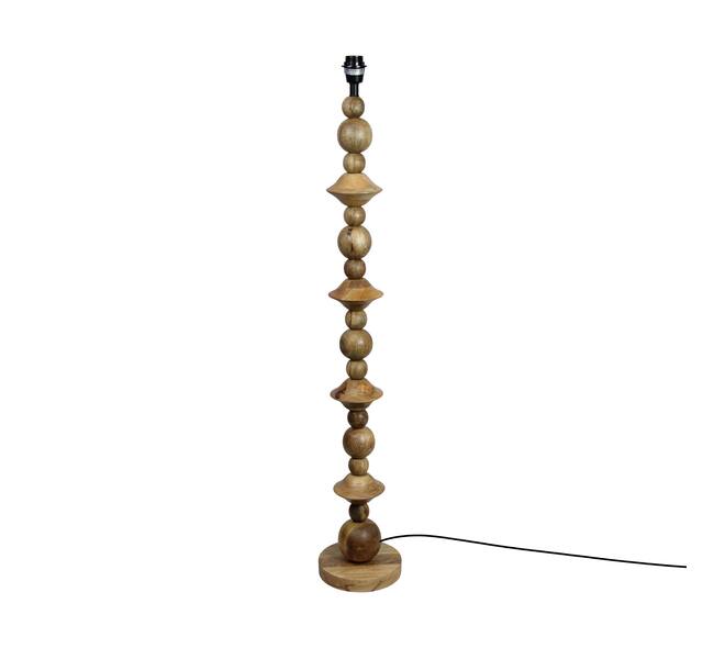 Floor lamp mango wood 18x18x122cm
