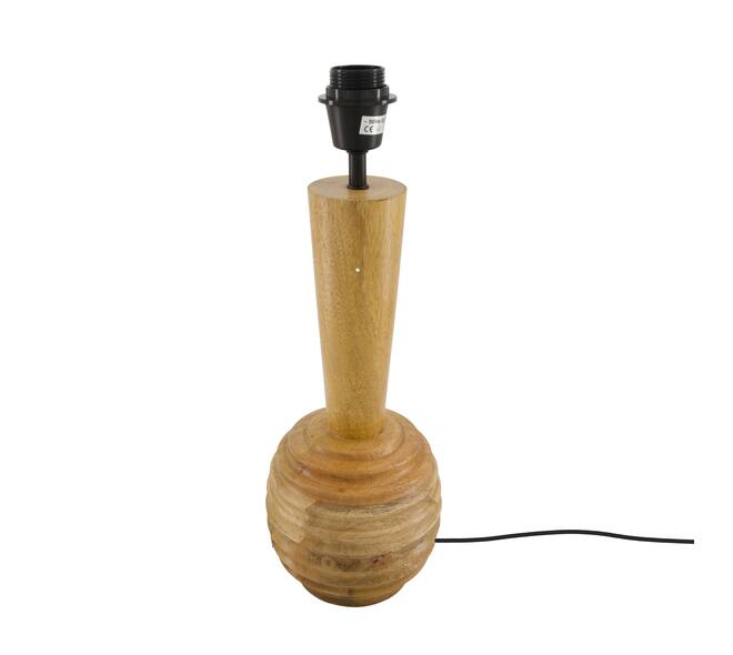 Table lamp mango wood 15x15x45cm