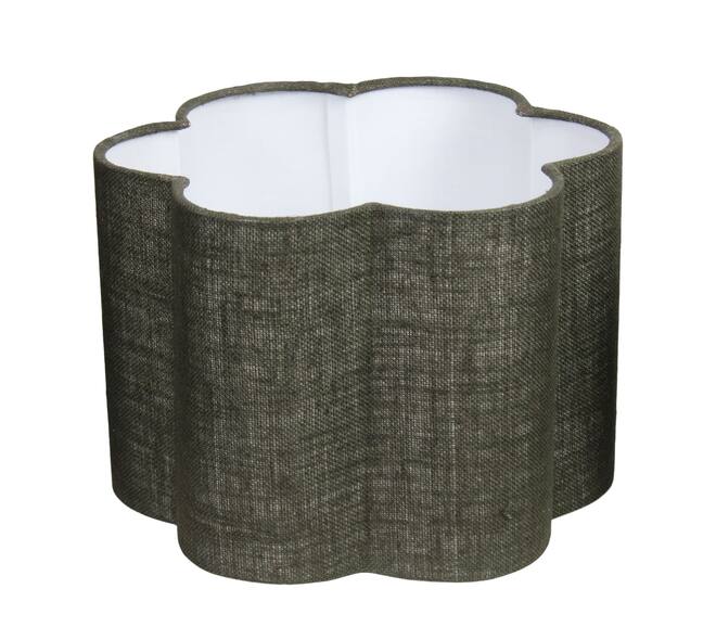 Lamp shade jute fabric 40x40x30cm S/3