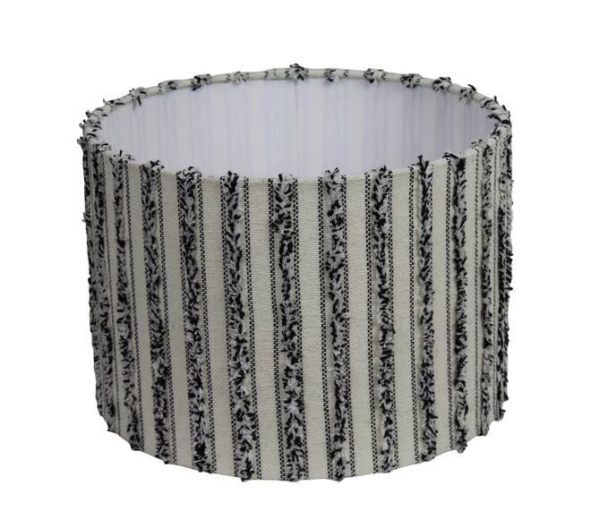 Lamp shade round fabric 40x40x30cm S/3