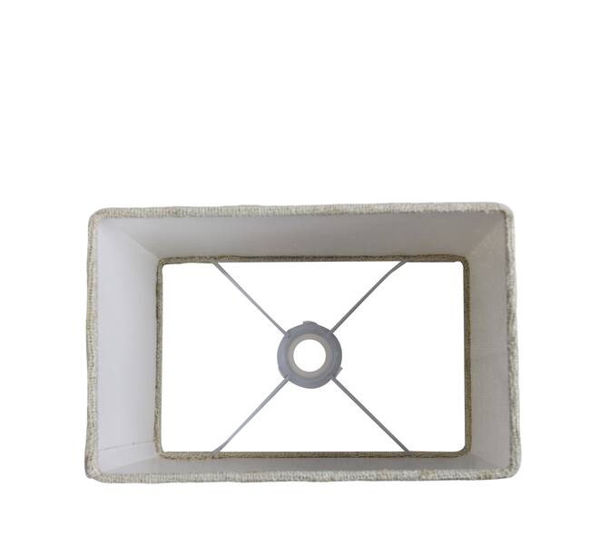 Lamp shade rectangular fabric 35x25x26cm S/3