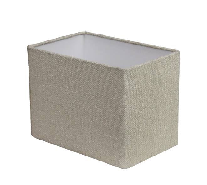 Lamp shade rectangular fabric 35x25x26cm S/3