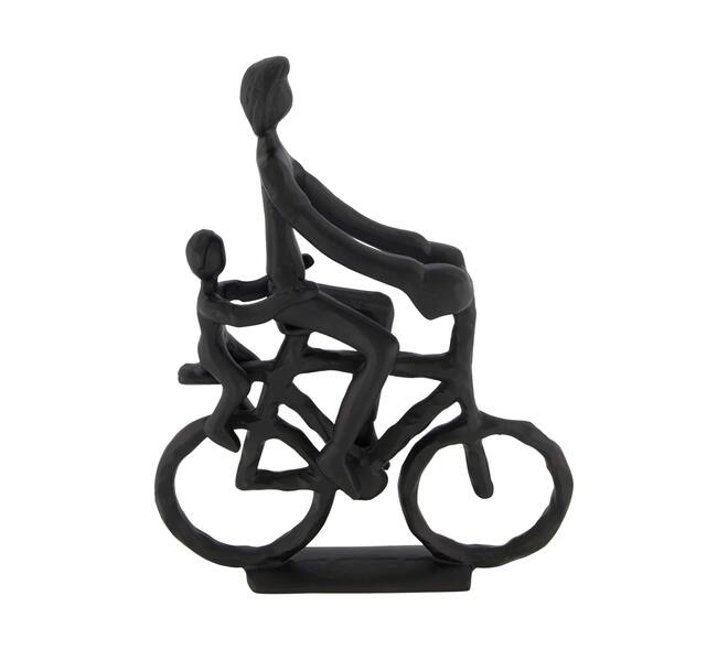 Statue bicycle aluminium 23.5x7x30cm