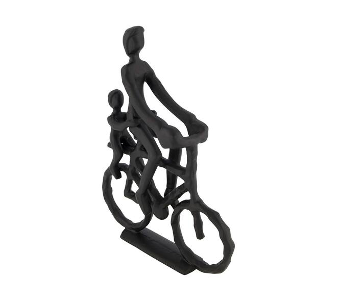Statue bicycle aluminium 23.5x7x30cm