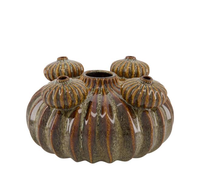 Vase ceramic 25x25x13cm - Brown