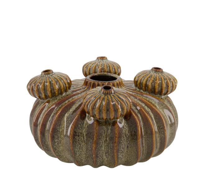 Vase ceramic 25x25x13cm - Brown