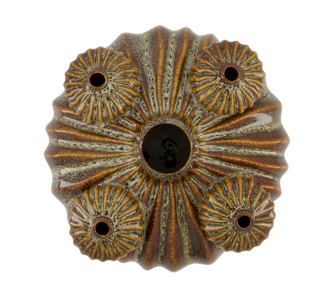 Vase ceramic 25x25x13cm - Brown
