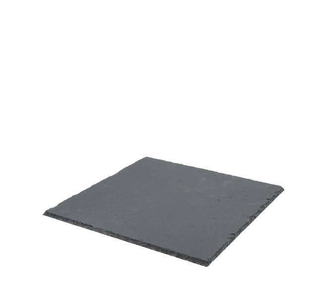 Plate square slate 27x27x0.5cm - Black