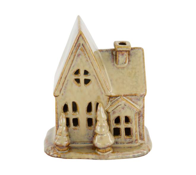House ceramic 11x9x13cm - Brown
