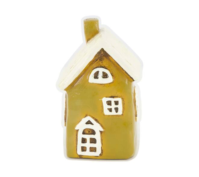 House ceramic 9.5x7.5x15.5cm - Green
