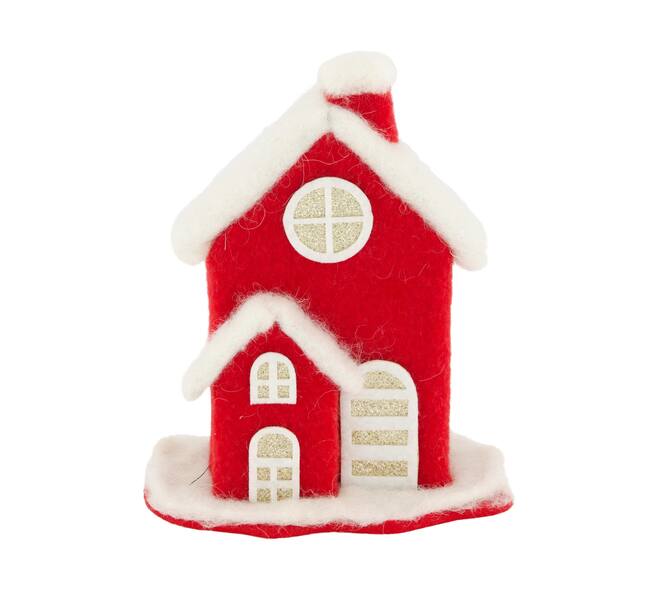 House fabric 14x8x17cm - Red