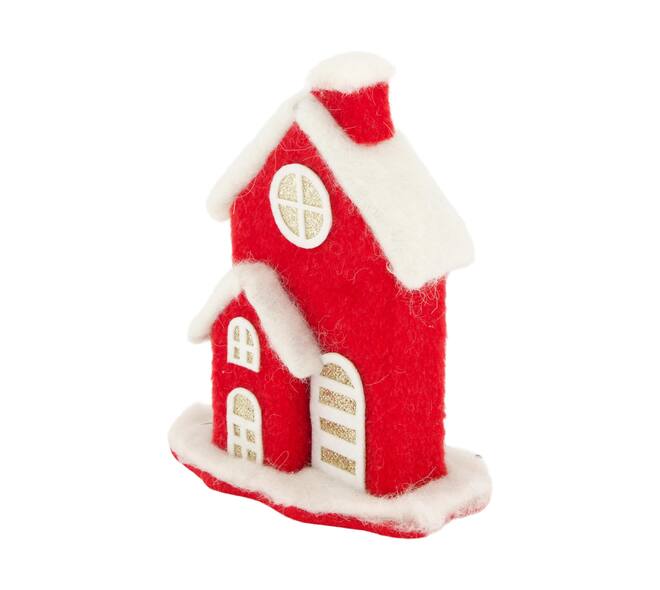 House fabric 14x8x17cm - Red