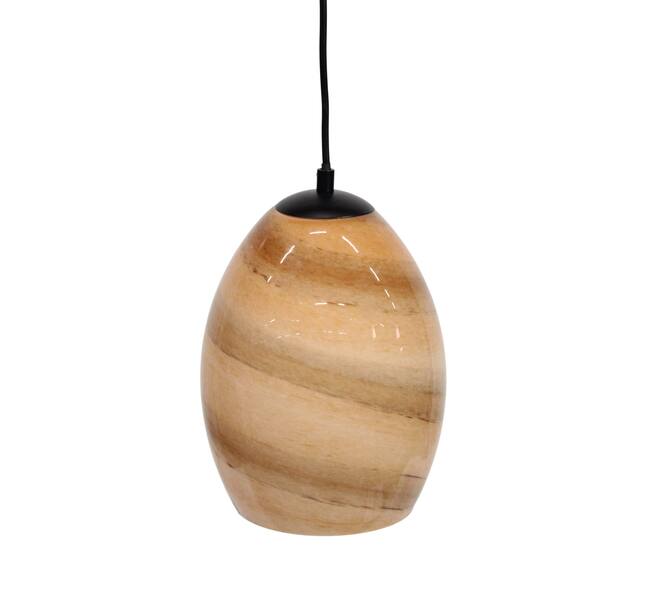 Ceiling light oval glass 17x17x135cm