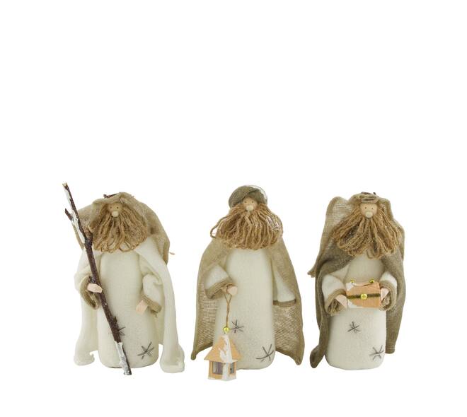 Figurine the three wisemen cotton foam 11x8x22cm A/3
