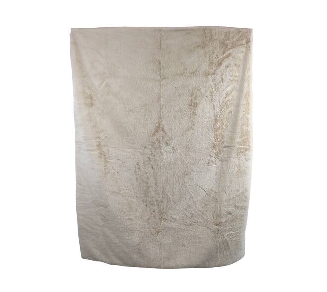 Plaid rectangular faux fur polyester 170x130x2cm