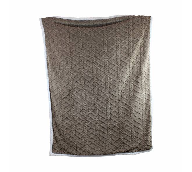 Plaid rectangular faux fur polyester 170x130x2cm