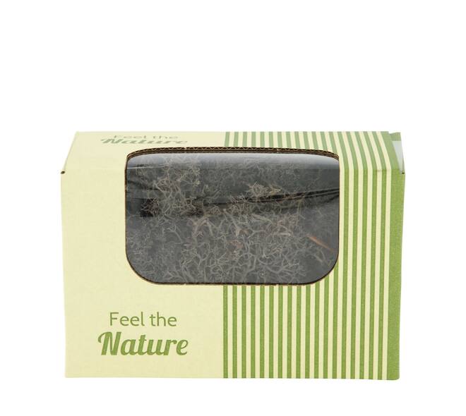 Moss reindeer 50gr nature 14x8x10cm - Grey