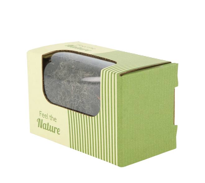 Moss reindeer 50gr nature 14x8x10cm - Grey