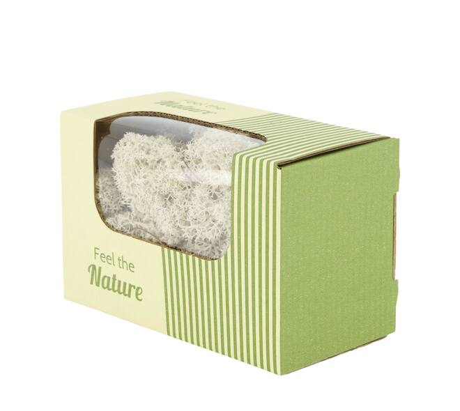 Moss reindeer 50gr nature 14x8x10cm - Green