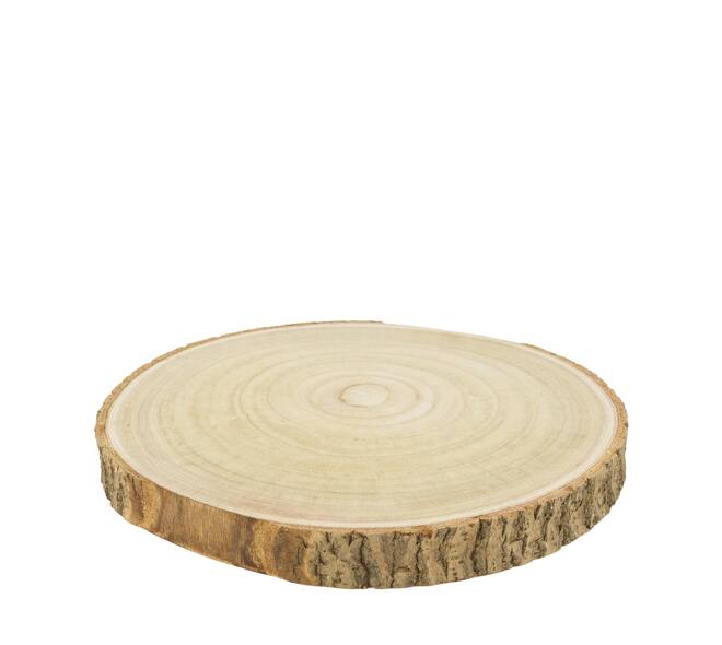 Slice round paulownia wood 30x30x3cm
