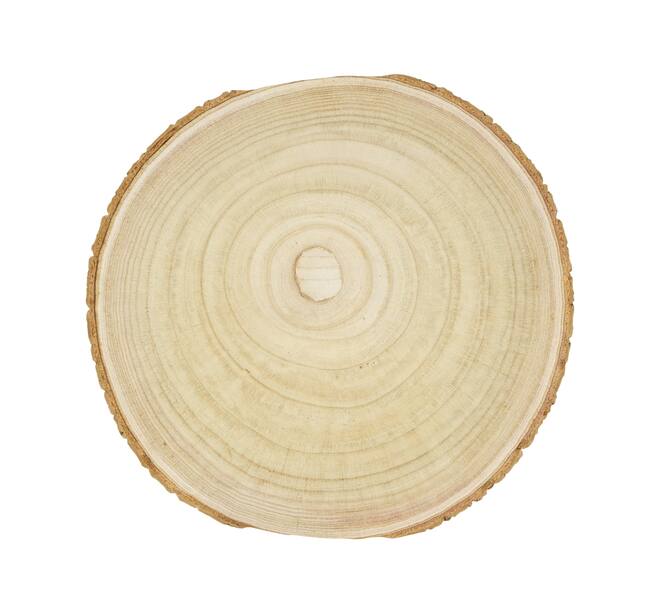 Slice round paulownia wood 30x30x3cm