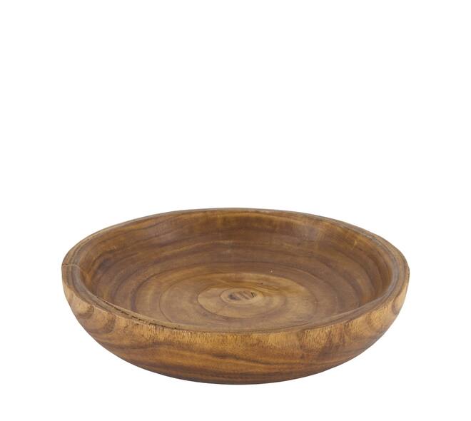 Bowl round paulownia wood 35x35x7cm - Brown
