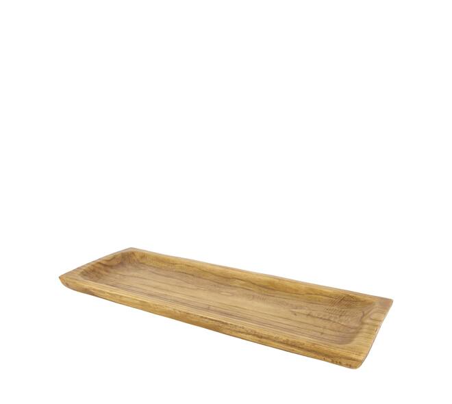 Tray rectangular paulownia wood 58x22x4cm - Brown