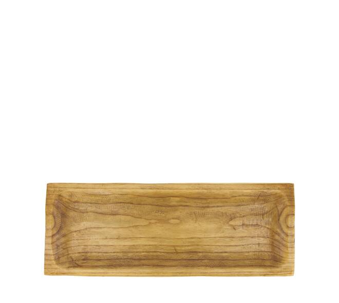 Tray rectangular paulownia wood 58x22x4cm - Brown