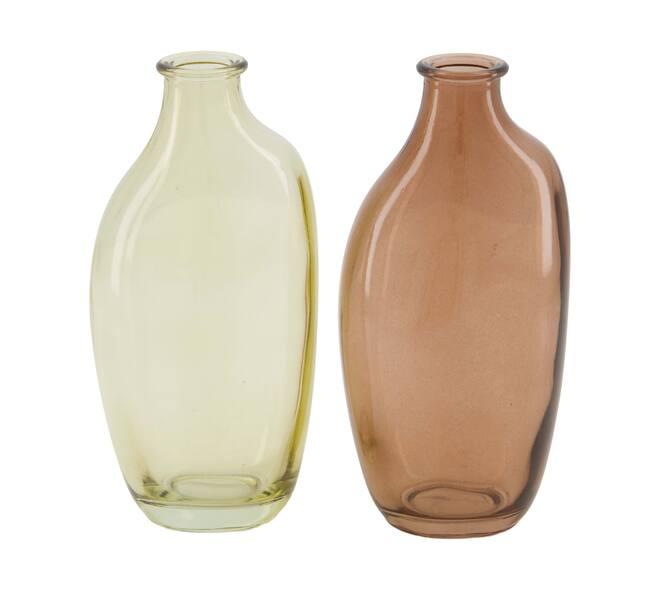 Vase glass 7.5x5.5x15cm C/2