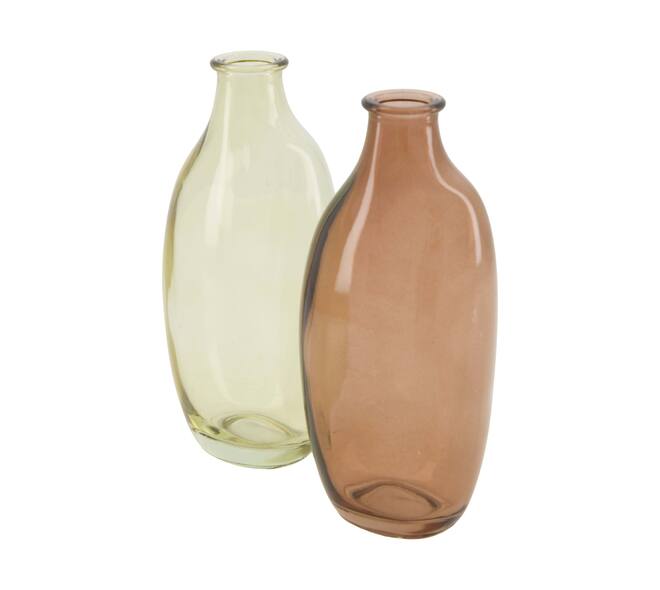 Vase glass 7.5x5.5x15cm C/2