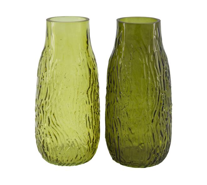 Vase glass 10x10x20cm  - Green