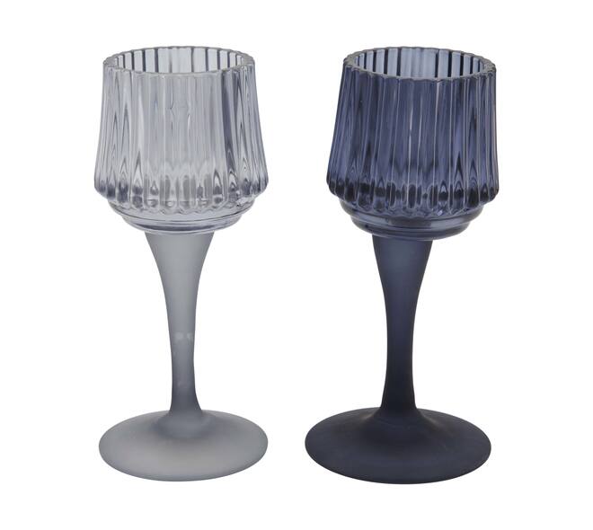 Tealight holder glass 7.5x7.5x17cm C/2